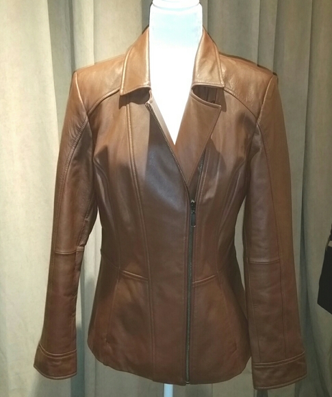 denim & co leather jacket